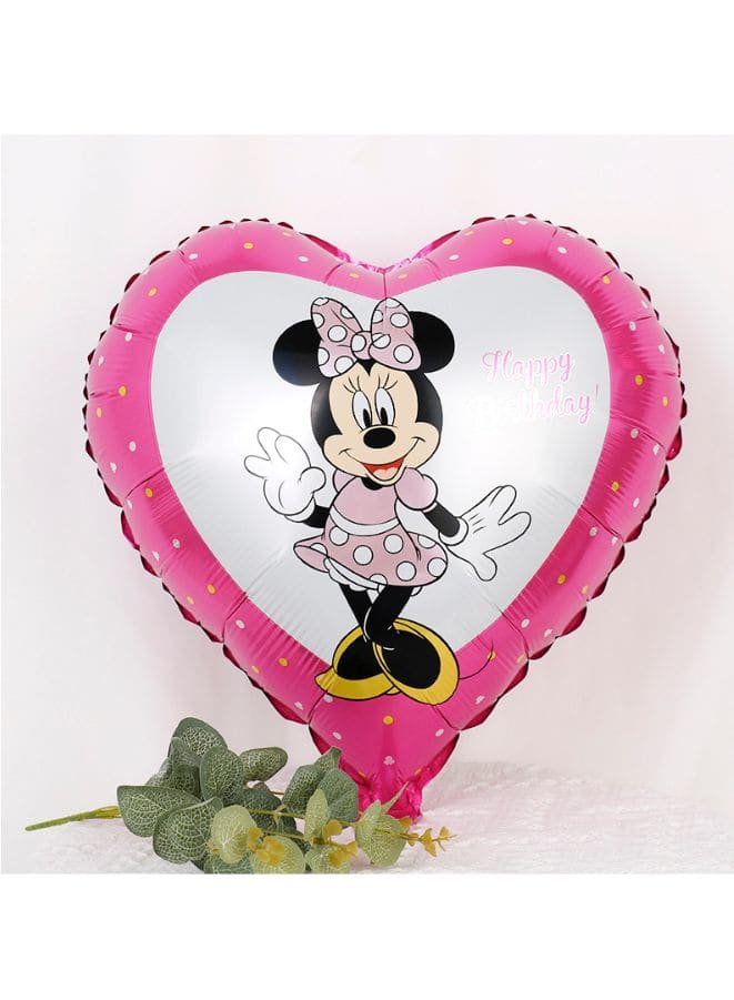 1 pc 18 Inch Birthday Party Balloons Large Size Minnie Mouse Character Foil Balloon Adult & Kids Party Theme Decorations for Birthday, Anniversary, Baby Shower Fatio General Trading