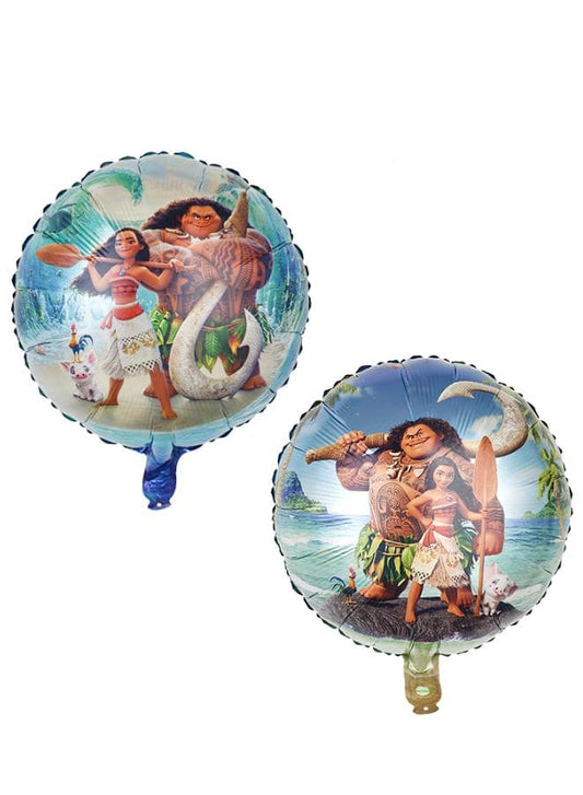 1 pc 18 Inch Birthday Party Balloons Large Size Moana Double Sided Foil Balloon Adult & Kids Party Theme Decorations for Birthday, Anniversary, Baby Shower Fatio General Trading