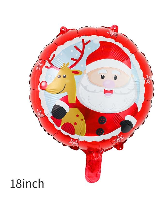 1 pc 18 Inch Christmas Party Balloons Large Size Santa and Deer Foil Balloon Adult & Kids Party Theme Decorations for Birthday, Anniversary, Baby Shower Fatio General Trading