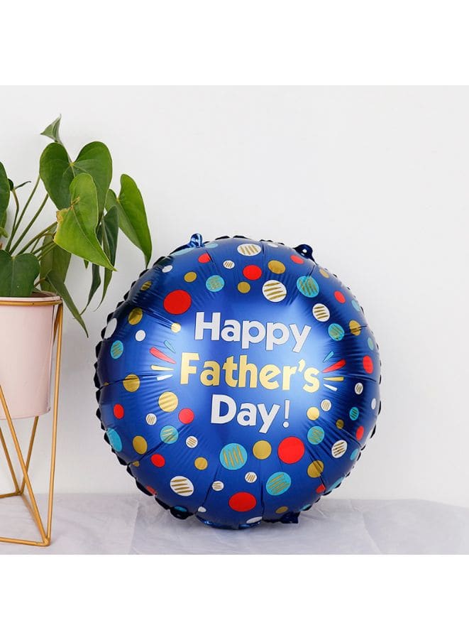 1 pc 18 Inch Party Balloons Large Size Happy Fathers Day Foil Balloon Adult & Kids Party Theme Decorations for Birthday, Anniversary, Baby Shower Fatio General Trading