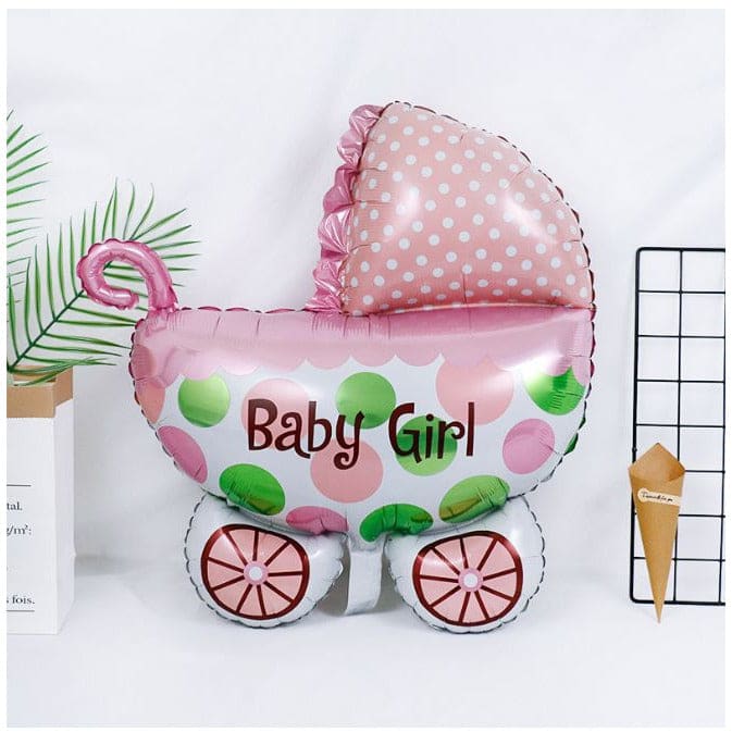1 pc  Birthday Party Balloons Large Size Baby Girl Crib Foil Balloon Adult & Kids Party Theme Decorations for Birthday, Anniversary, Baby Shower Fatio General Trading
