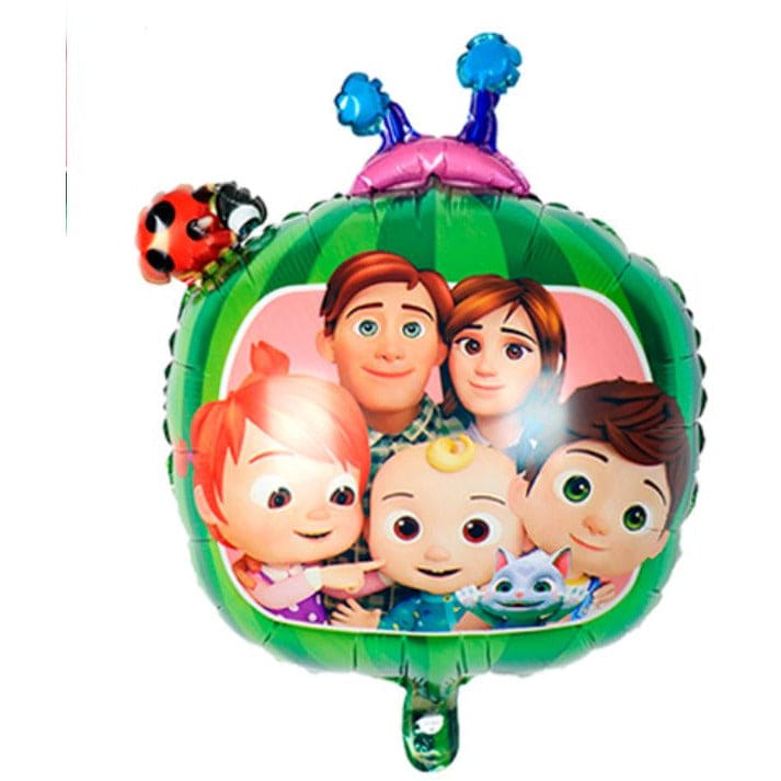 1 pc  Birthday Party Balloons Large Size Cocomelon Double Sided Foil Balloon Adult & Kids Party Theme Decorations for Birthday, Anniversary, Baby Shower Fatio General Trading