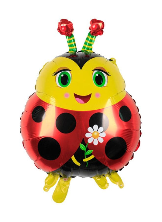 1 pc  Birthday Party Balloons Large Size Lady Bug Foil Balloon Adult & Kids Party Theme Decorations for Birthday, Anniversary, Baby Shower Fatio General Trading