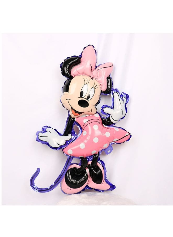 1 pc  Birthday Party Balloons Large Size Minnie Mouse Character Foil Balloon Adult & Kids Party Theme Decorations for Birthday, Anniversary, Baby Shower Fatio General Trading