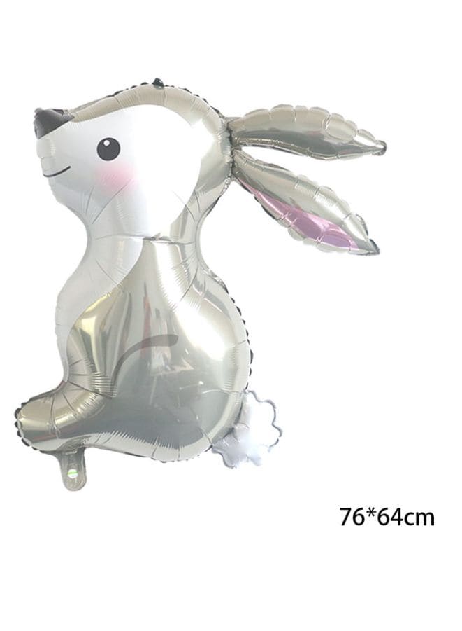 1 pc  Birthday Party Balloons Large Size Rabbit Foil Balloon Adult & Kids Party Theme Decorations for Birthday, Anniversary, Baby Shower Fatio General Trading