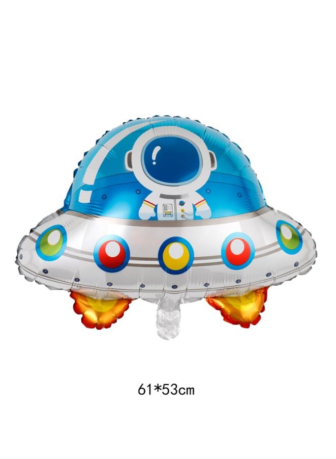 1 pc  Birthday Party Balloons Large Size Spaceship Foil Balloon Adult & Kids Party Theme Decorations for Birthday, Anniversary, Baby Shower Fatio General Trading
