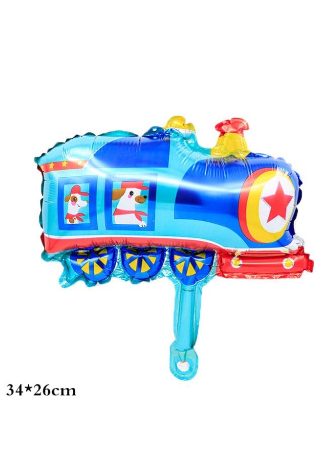 1 pc Birthday Party Balloons Large Size Train Foil Balloon Adult & Kids Party Theme Decorations for Birthday, Anniversary, Baby Shower Fatio General Trading