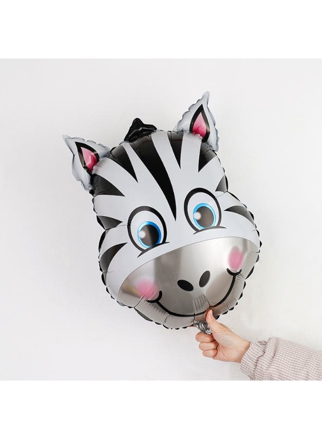 1 pc  Birthday Party Balloons Large Size Zebra Foil Balloon Adult & Kids Party Theme Decorations for Birthday, Anniversary, Baby Shower Fatio General Trading
