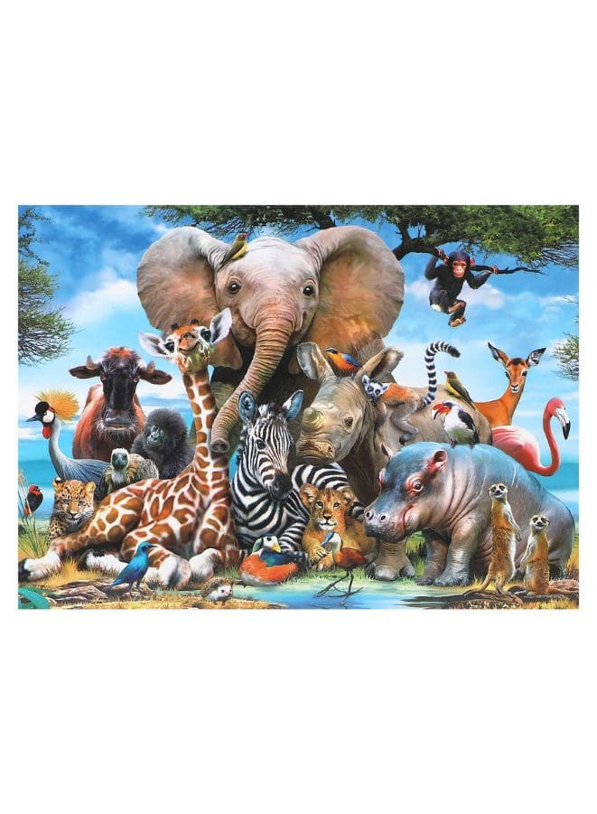1000 Piece Animal World Jigsaw Puzzle with Unique Artwork for Kids And Adults Fatio General Trading