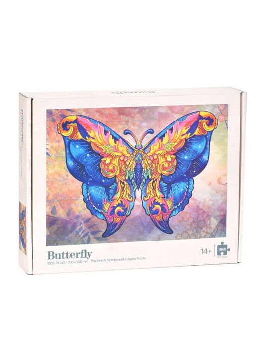 1000 Piece Blue Butterfly Jigsaw Puzzle with Unique Artwork for Kids And Adults Fatio General Trading