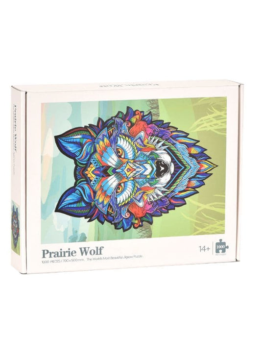1000 Piece Blue Wolf Head Jigsaw Puzzle with Unique Artwork for Kids And Adults Fatio General Trading