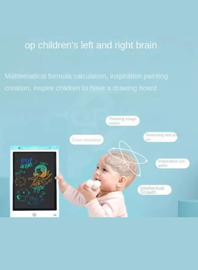 12 inch Writing Tablet Multifunctional Pressure Sensing ABS Protective LCD Drawing Board for Children,Blue - Fatio General Trading