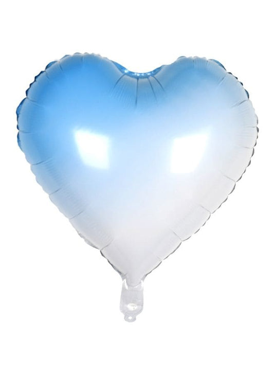 2 pc 18 Inch Birthday Party Balloons Large Size Blue Heart Foil Balloon Adult & Kids Party Theme Decorations for Birthday, Anniversary, Baby Shower - Fatio General Trading