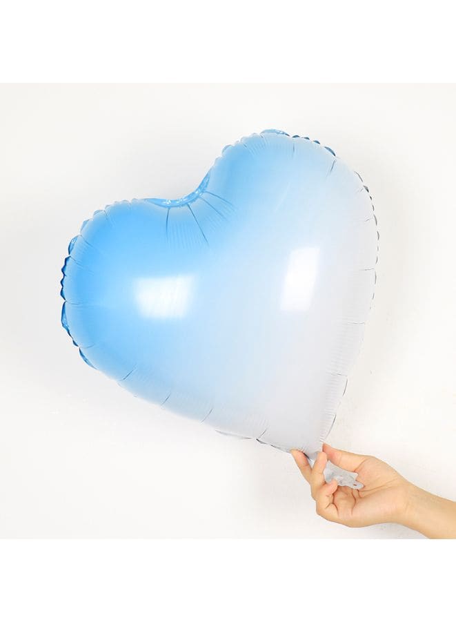 2 pc 18 Inch Birthday Party Balloons Large Size Blue Heart Foil Balloon Adult & Kids Party Theme Decorations for Birthday, Anniversary, Baby Shower - Fatio General Trading