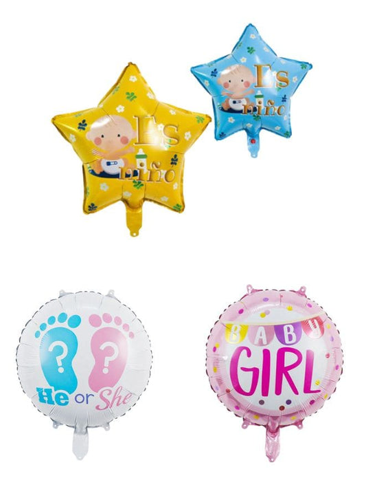3 pc Birthday Party Balloons Large Size Baby Shower Girl Set Foil Balloon Adult & Kids Party Theme Decorations for Birthday, Anniversary, Baby Shower, Gender Reveal Party - Fatio General Trading