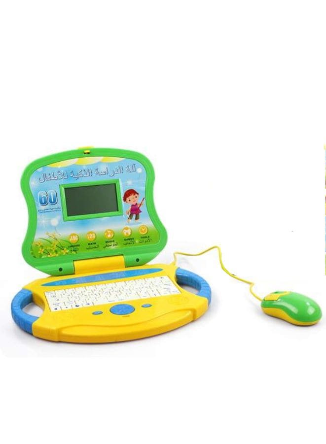 60 Functions Bi-Lingual English and Arabic Children LCD Screen Learning Machine Laptop Computer Toy For Kids - Fatio General Trading