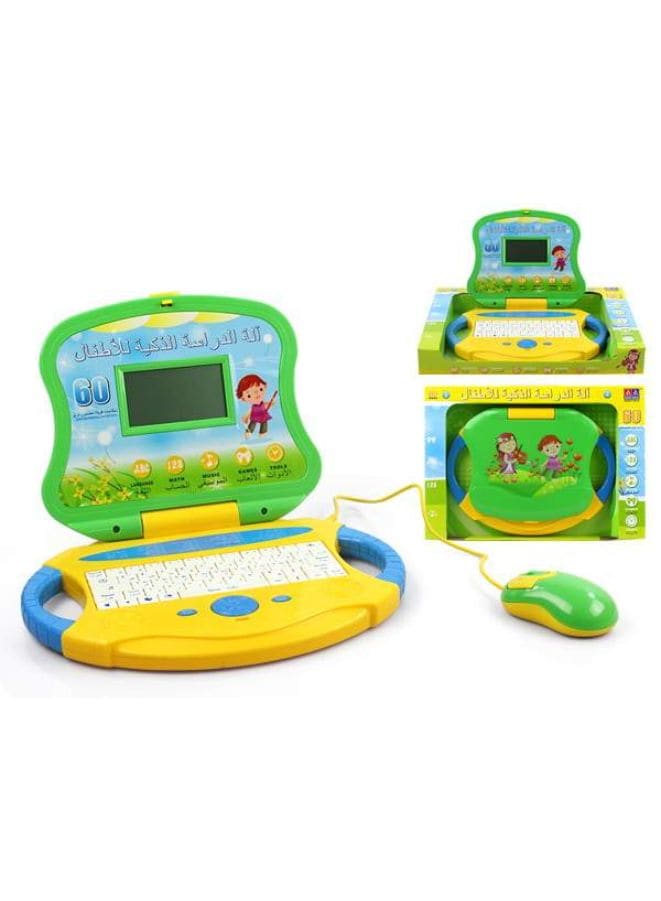 60 Functions Bi-Lingual English and Arabic Children LCD Screen Learning Machine Laptop Computer Toy For Kids - Fatio General Trading