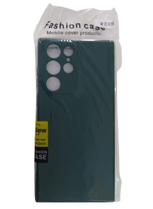 Samsung Galaxy S22 Ultra, Premium Silicone Cover (Green) Fatio General Trading