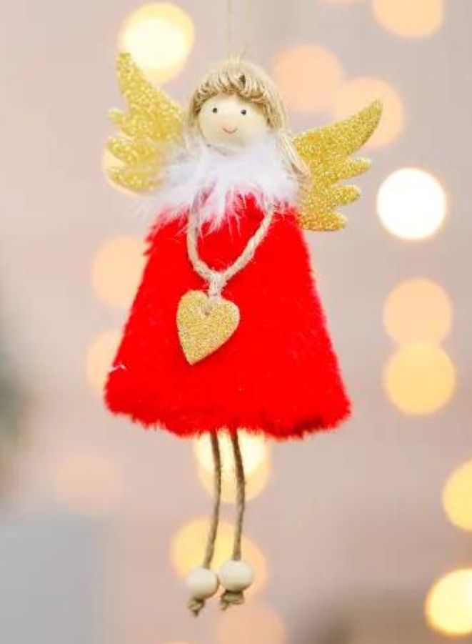 red angel pendant for christmas tree decoration