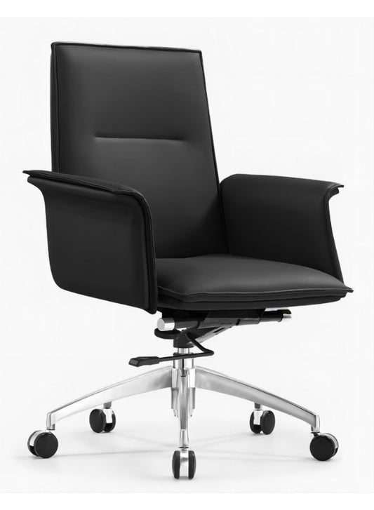 Medium Back Manager Leather Office Chair