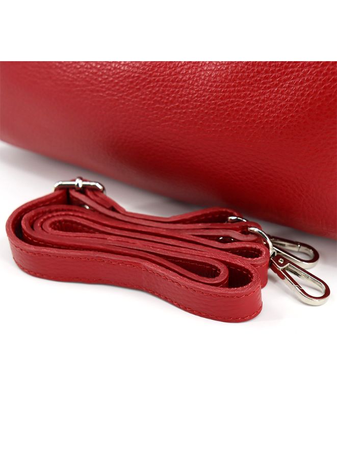 Red leather bag for women online
