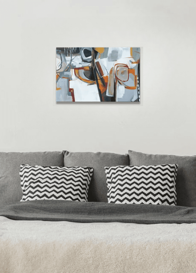 Abstract Wall Decor for Living Room Bedroom Wall Art Paintings Abstract Ink painting Wall Artworks Hang Pictures for Office Decoration, Design 5 - Fatio General Trading