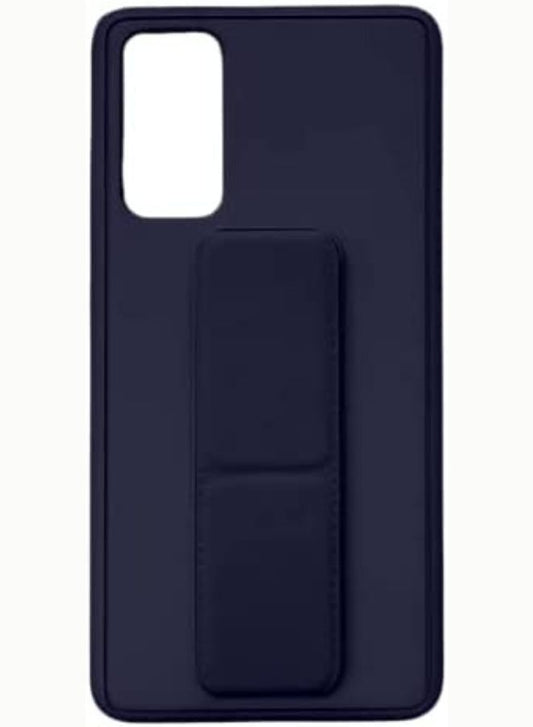 Fully Covered With Finger Grip Stand Holder Anti Slip Shockproof Protective Case Cover For SAMSUNG GALAXY A53 5G Dark Blue Fatio General Trading