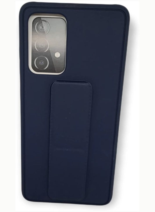 Samsung Galaxy A52 5G Hand Band Stand Shockproof Back Case (Dark Blue) Fatio General Trading