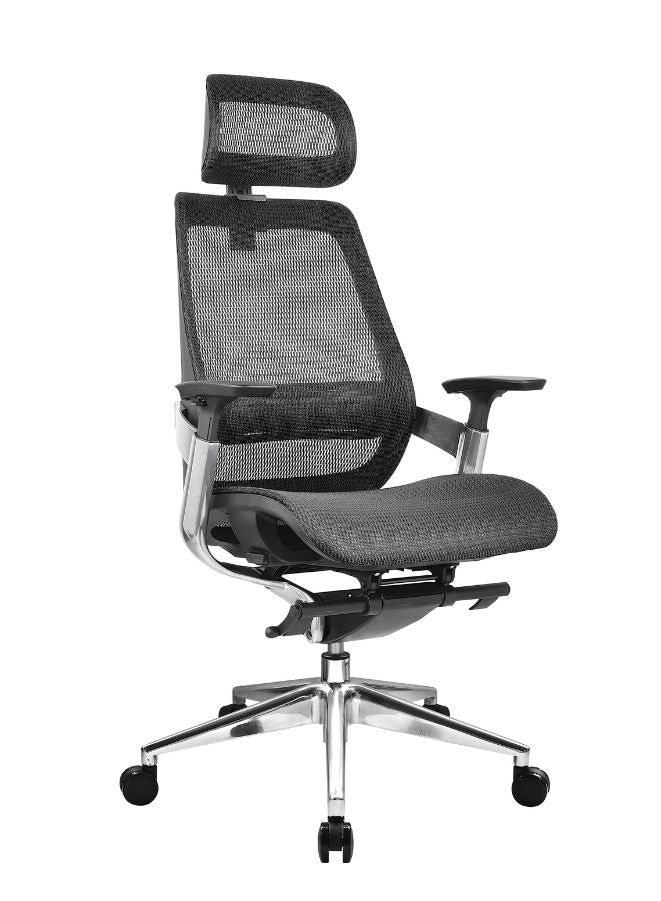 Modern Ergonomic Executive Office Chair With Headrest and Back Support