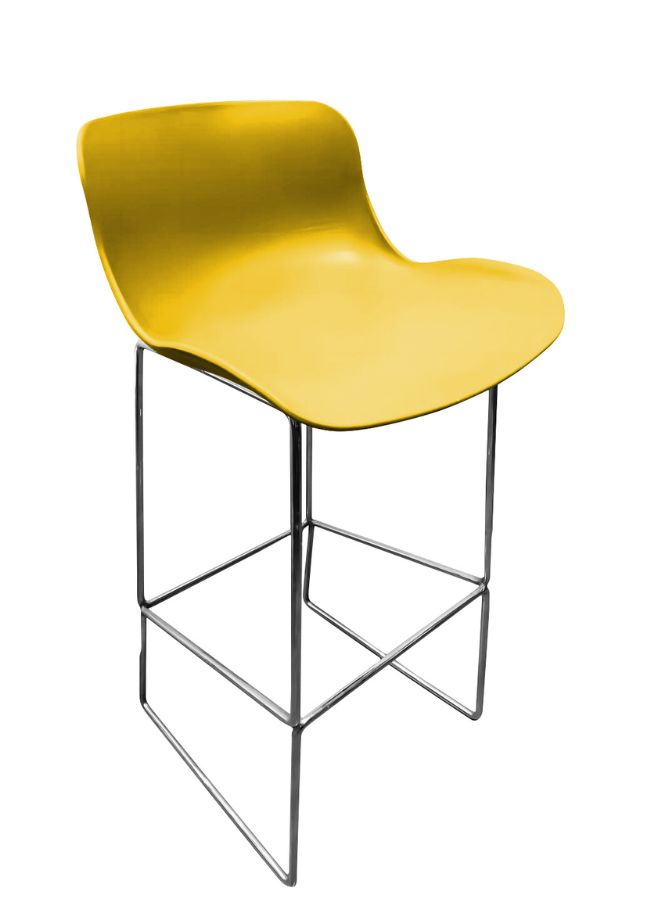 High Bar Stool Yellow