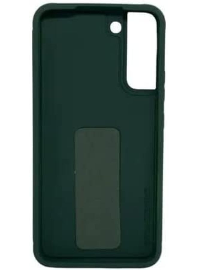 Samsung Galaxy S22 with Magnetic Stand & Holder, Premium Silicone Vertical & Horizontal Hand Strap Grip Multi Stand (Green) Fatio General Trading