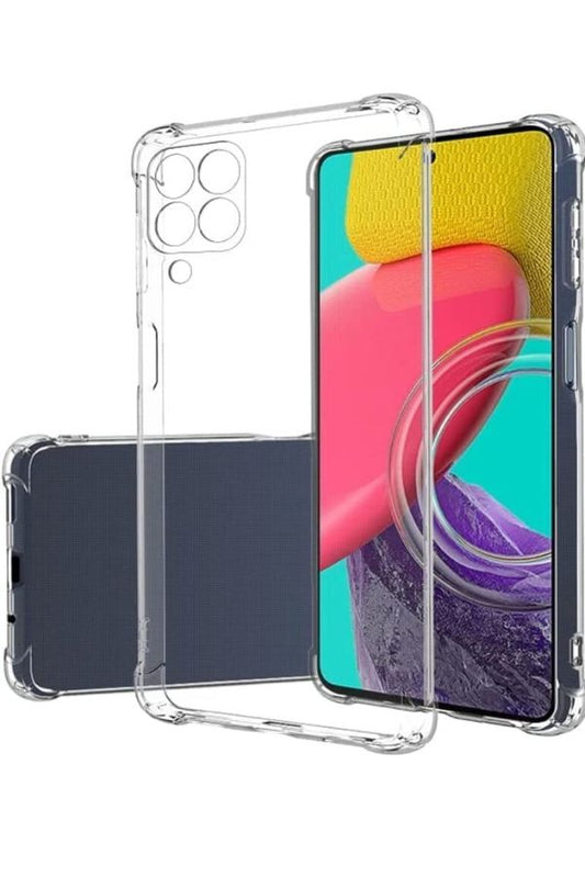 Clear Case for Samsung M53 Case 6.4-Inch,Transparent Soft Slim Shockproof Protective Phone Bumper Cover for Samsung M53 ,Clear Fatio General Trading